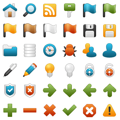 40 Free and Useful GUI Icon Sets for Web Designers