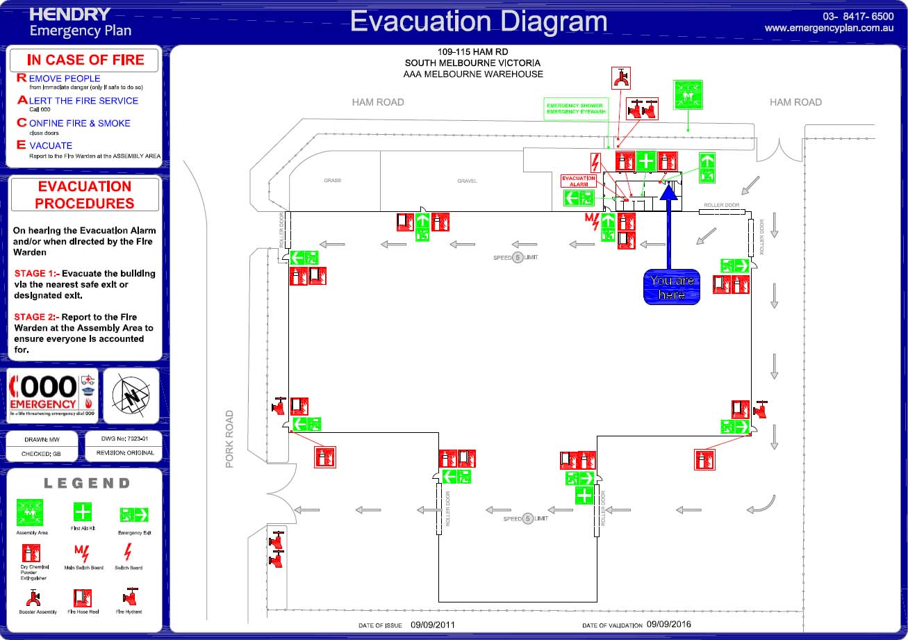 Office Evacuation Signs: Evacuation Diagrams – Building Fire ...