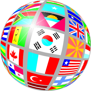 Sphere Flags clip art - vector clip art online, royalty free ...