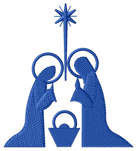 Religious Embroidery Design: Nativity Silhouette from Grand Slam ...