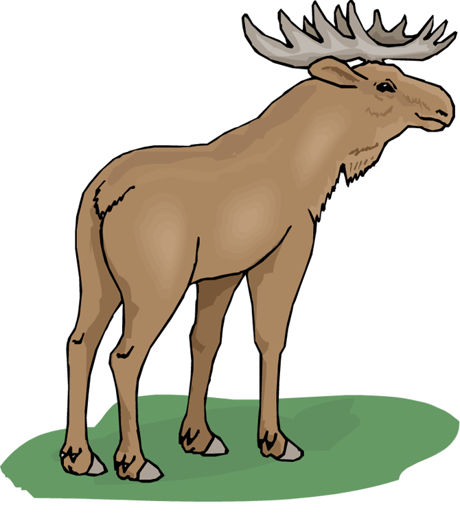 Free clip art on moose clip art and silhouette - Clipartix