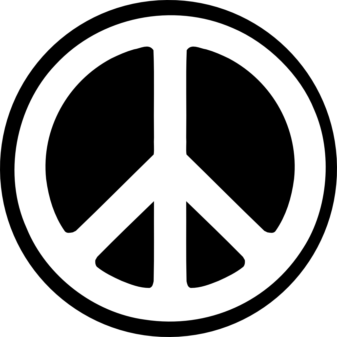 Clipart of peace sign