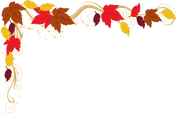 Fall color clipart frame png