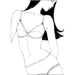 Lingerie Model clipart, cliparts of Lingerie Model free download ...