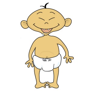 Baby Clipart Image - Cartoon Baby