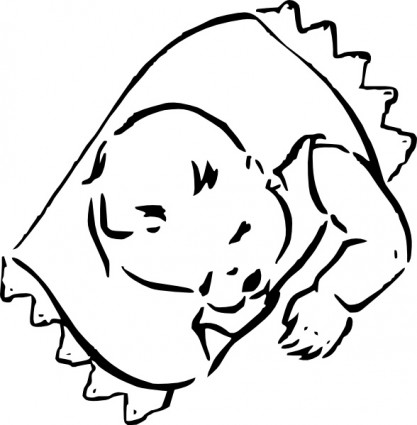 Sleeping Baby Clipart - Free Clipart Images