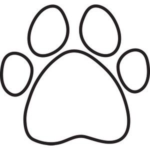 Clip art dog paw