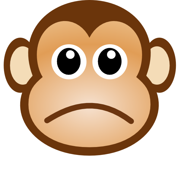 Sad Monkey Face | Free Download Clip Art | Free Clip Art | on ...