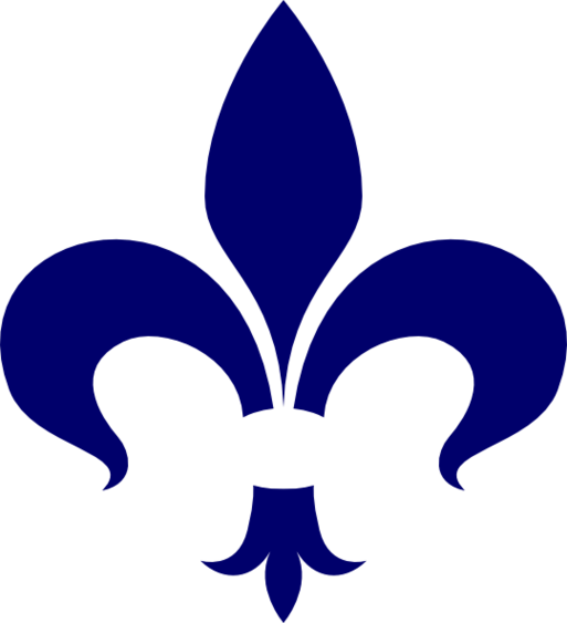 Navy Fleur De Lis Clip Art At Clkercom Vector Online Clipart ...