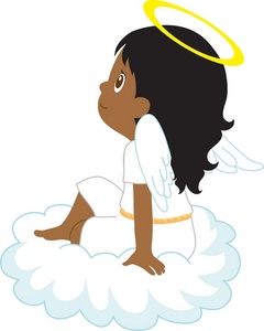 African american angel clipart