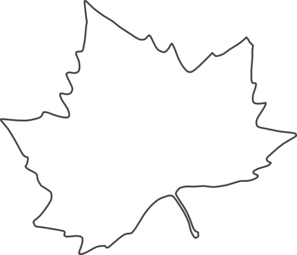 Leaf Outline clip art - vector clip art online, royalty free ...