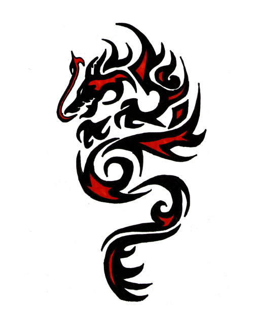 Fire Breathing Dragon Ripping Skin Tattoo: Real Photo, Pictures ...