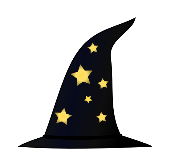 clipartist.net Â» Clip Art Â» Chpeau De Sorcier Wizard Hat Halloween SVG