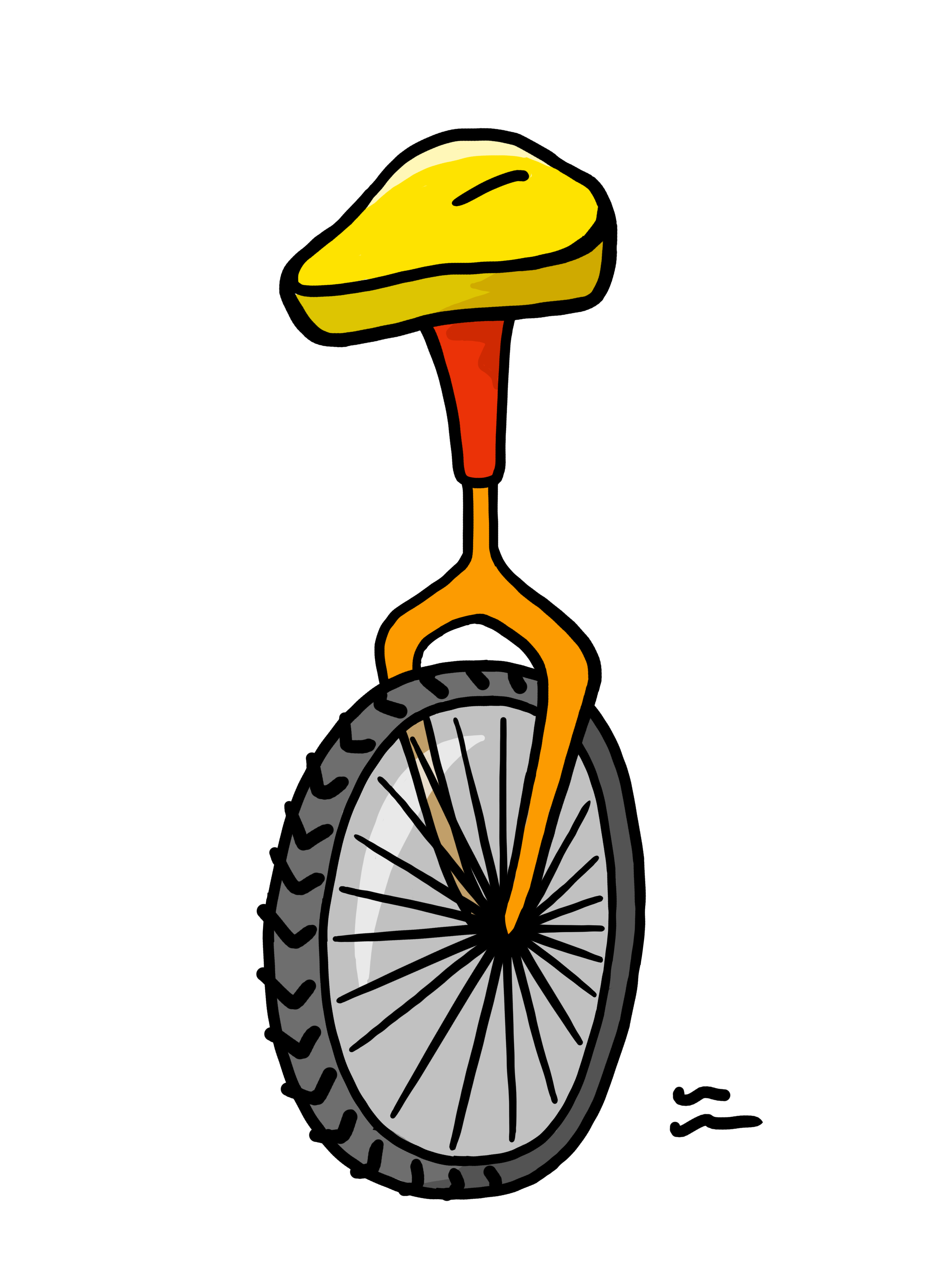 Unicycle cliparts