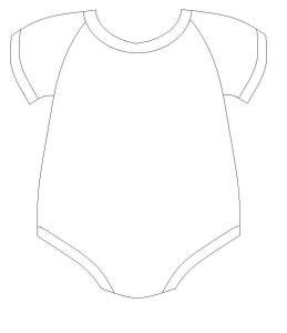 Printable Onesie Template. printable onesie cutout wishes for baby ...