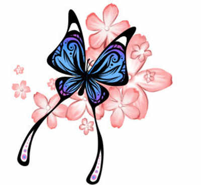 Butterfly And Flower