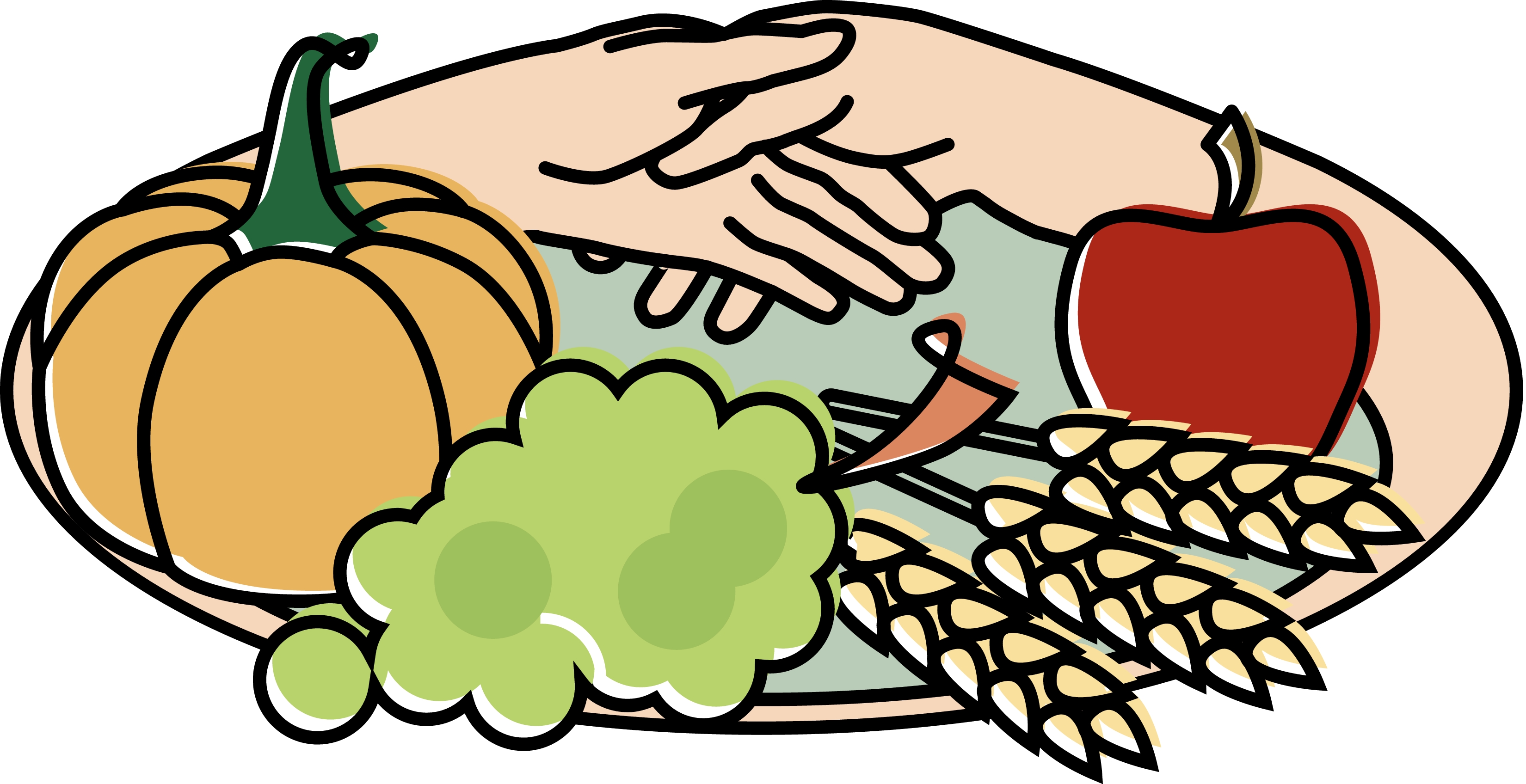 Plate of food clipart