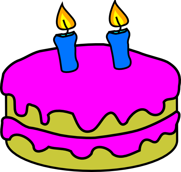 Gallery for 2nd birthday cake clip art - dbclipart.com