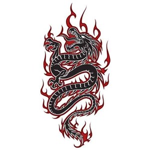 Tribal Dragon Tattoos Free Tattoo Designs - Polyvore