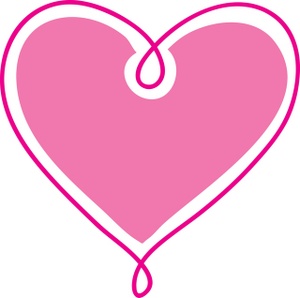 Little pink heart clipart