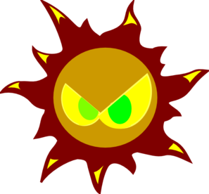 Angry Sun Clip Art - vector clip art online, royalty ...