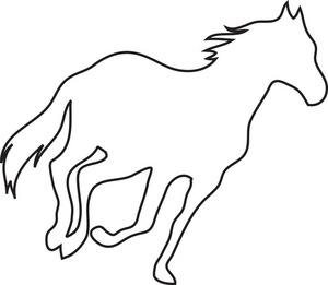 Horse Outline Face - ClipArt Best