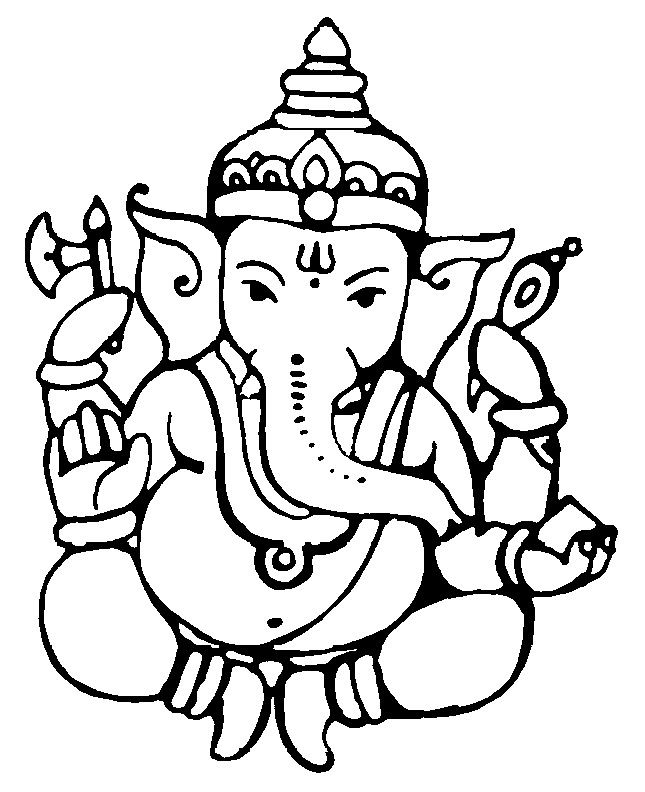 Ganesh Line Art - ClipArt Best