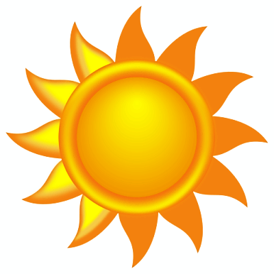 Orange Sun Clipart