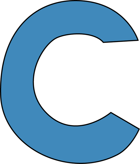 Clipart of a letter c