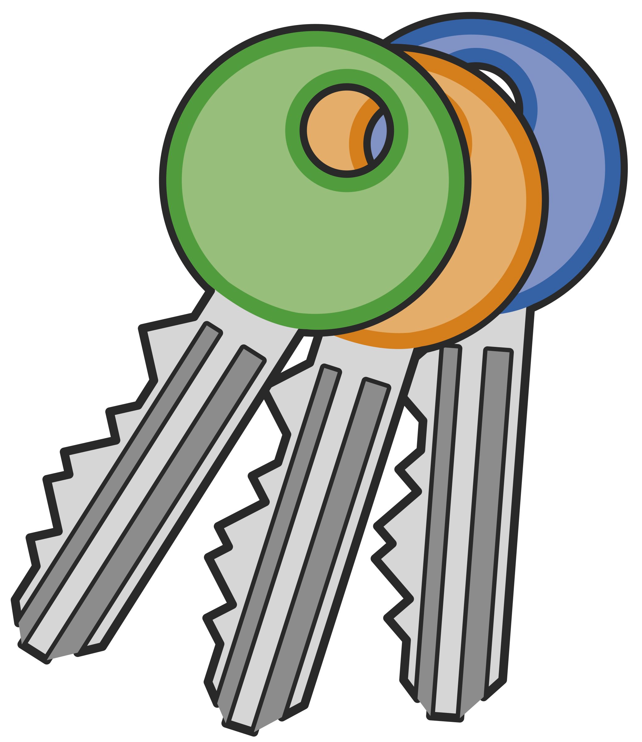 Clipart of keys