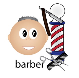 Barber Clipart Image - clip art illustration of a barber and ...
