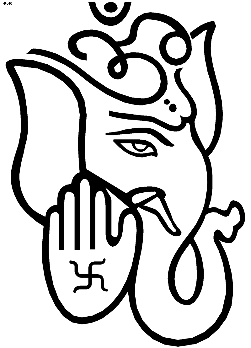 Ganesha Line Drawing - ClipArt Best
