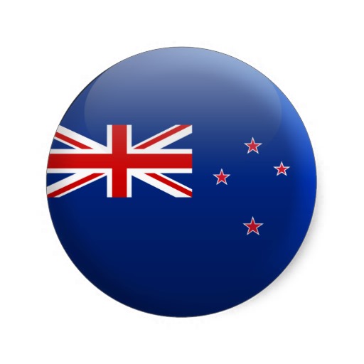 Flag of New Zealand Round Sticker | Zazzle.