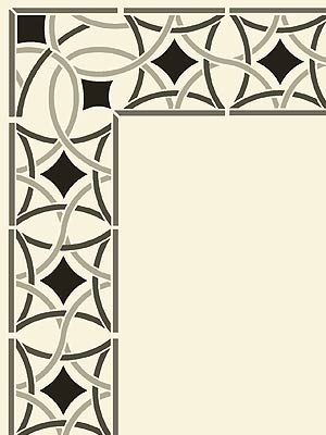 Moroccan Stencils Moroccan Border Stencil Moroccan Filigree Stencil