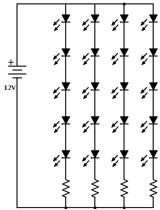 LED Array Resistor Size + Power Source - Electrical Engineering ...