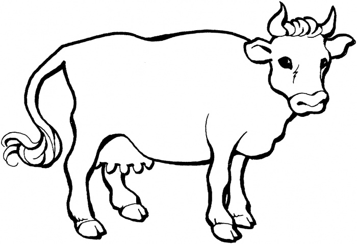Two Cows coloring page | Super Coloring