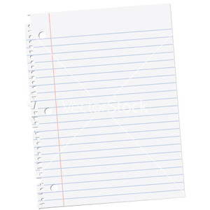 Sheet of notebook paper vector 34536 - Polyvore