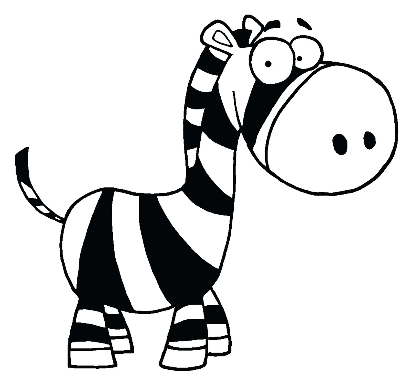 Baby zebra zebra cartoon pictures clip art image #12489