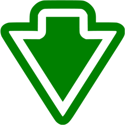 Green arrow down icon - Free green arrow icons