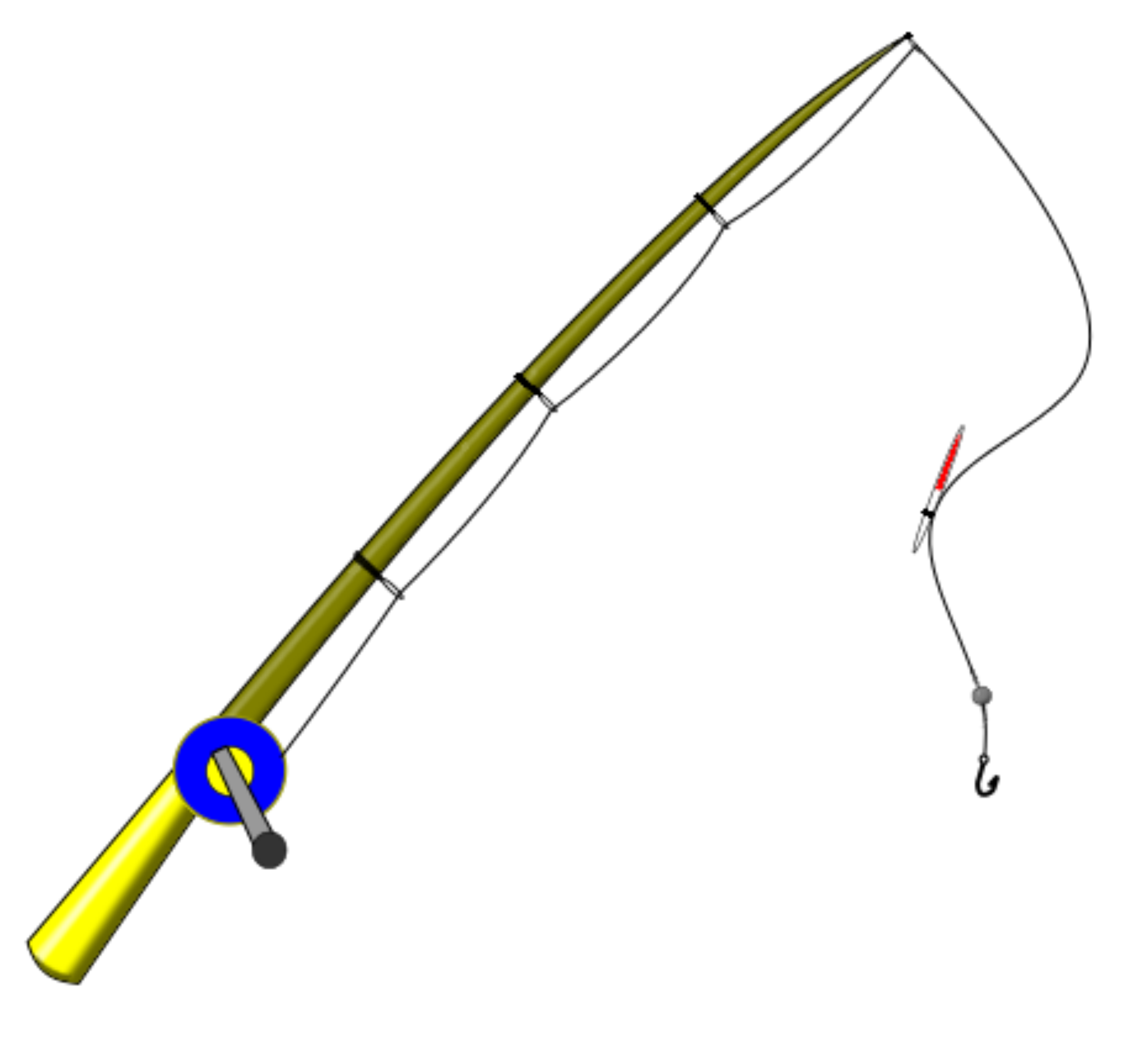 Fishing Pole Clipart - Tumundografico