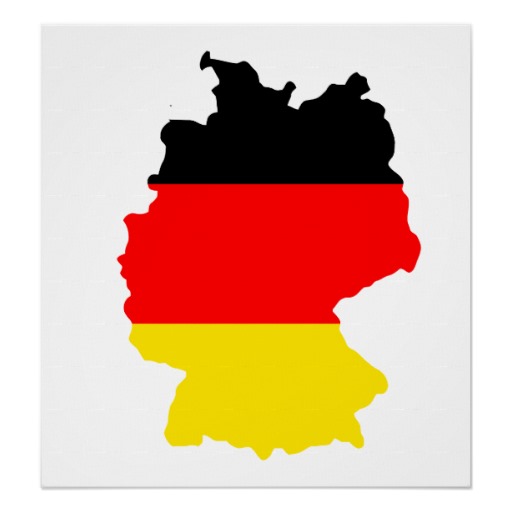 Germany Flag Map full size Poster | Zazzle