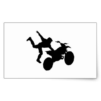 Motorcycle Stunt Stickers | Zazzle