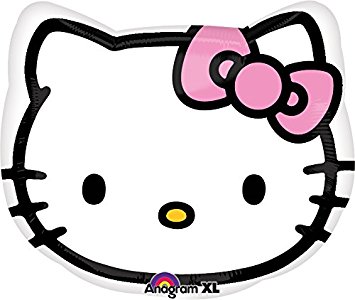 Amazon.com: 18” Hello Kitty Head Foil Balloon by Anagram ...