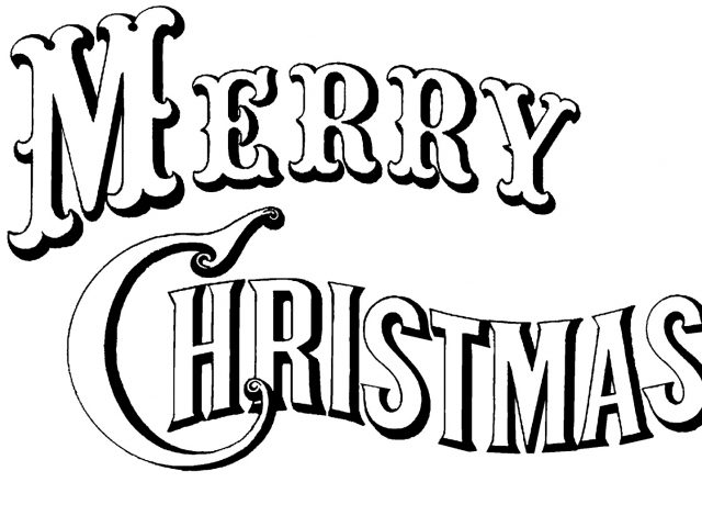 merry christmas clip art words vintage merry christmas clipart ...