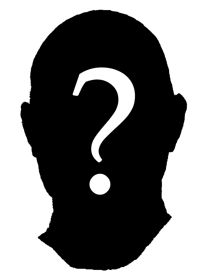 Clipart of silhouette of people with question mark