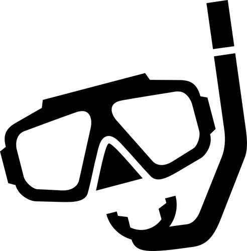Vector image of scuba diving mask pictogram | Public domain vectors