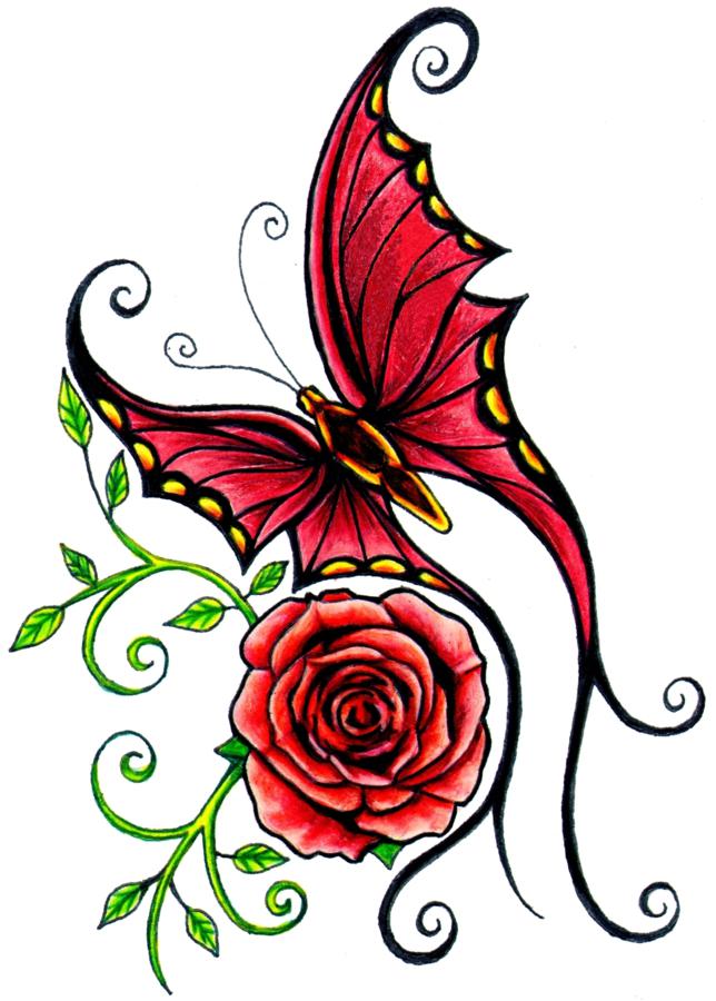 Rose Tattoo Stencils - ClipArt Best