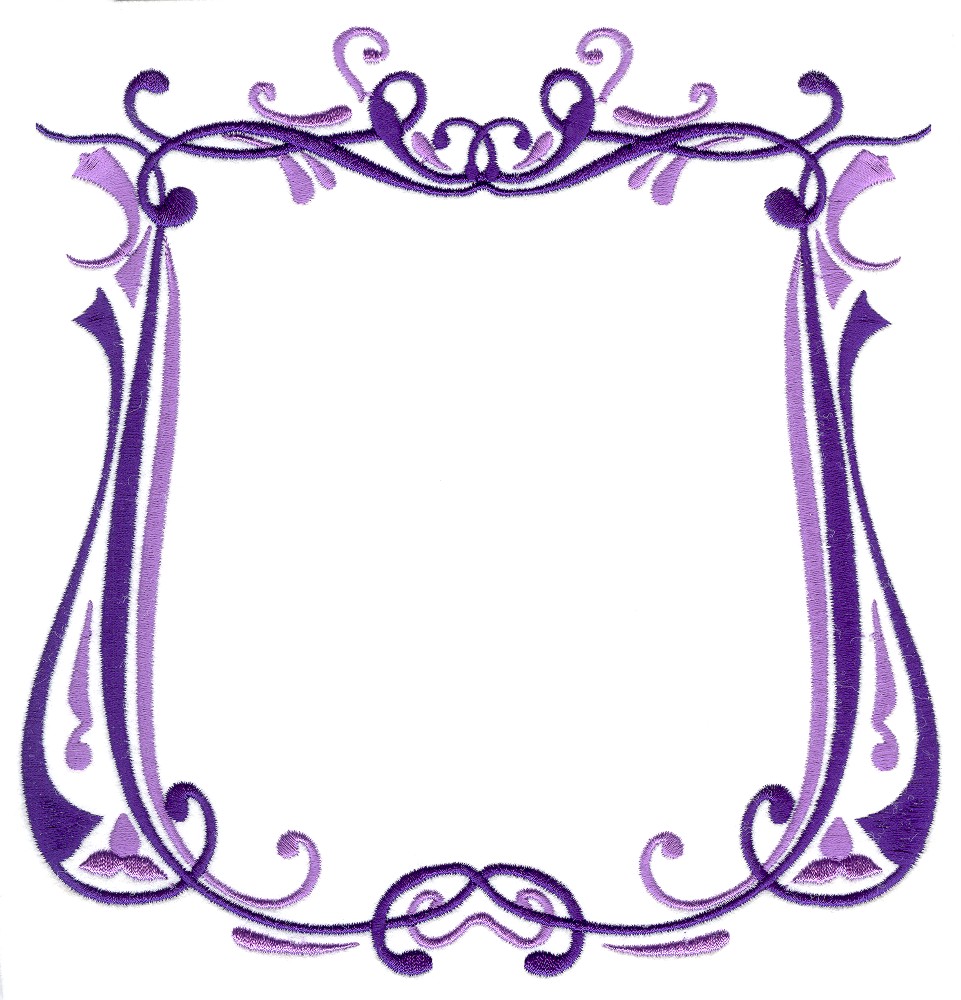Fancy Purple Frame Clipart