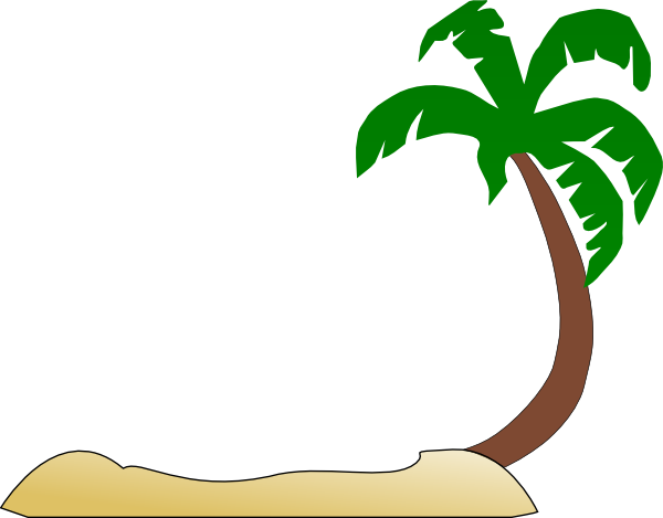 Tropical beach clipart clip art