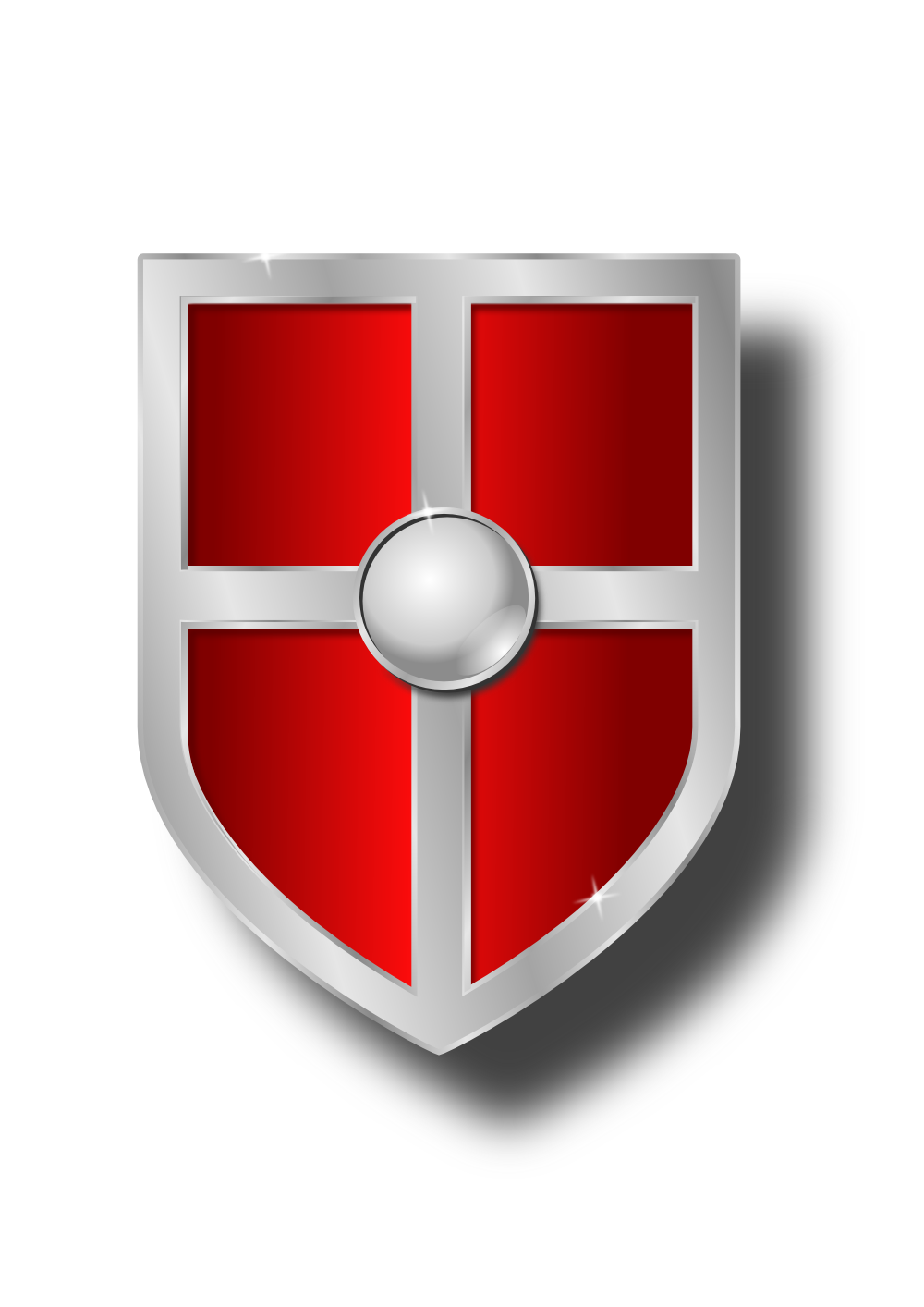 Shield with swords clipart